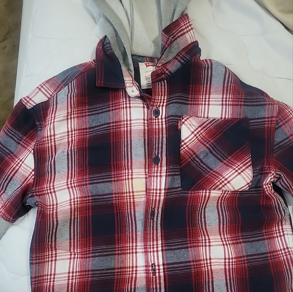 Boys levi button up jacket
